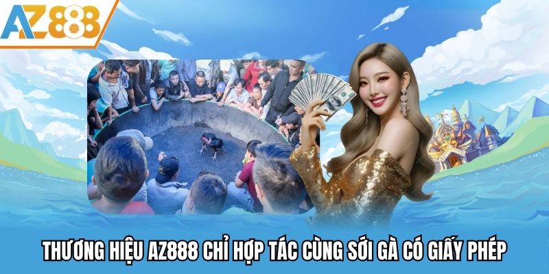 Thương hiệu AZ888 chỉ hợp tác cùng sới gà có giấy phép